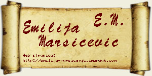 Emilija Maršićević vizit kartica